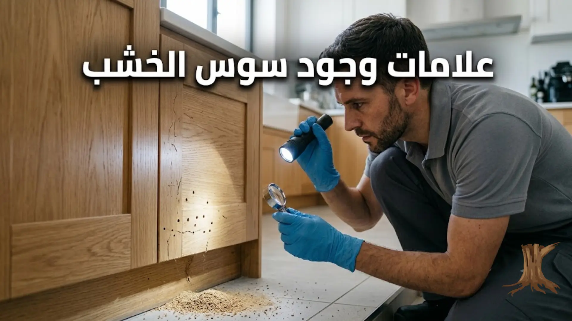 علامات وجود سوس الخشب