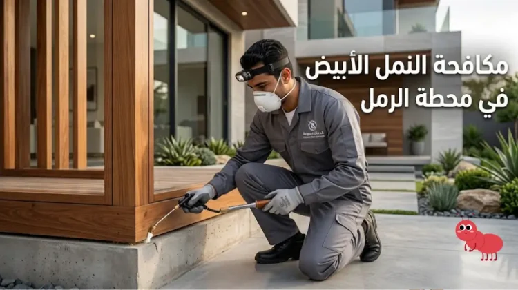 مكافحة النمل الأبيض في محطة الرمل النمل