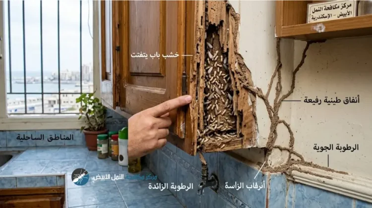 أسباب وجود النمل الابيض في البيت