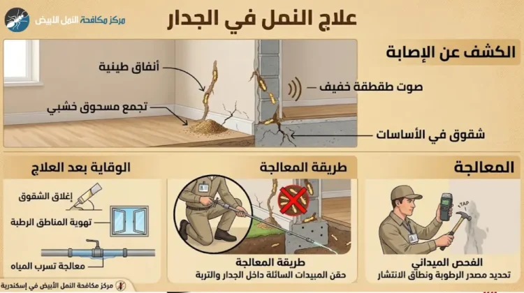 علاج النمل في الجدار