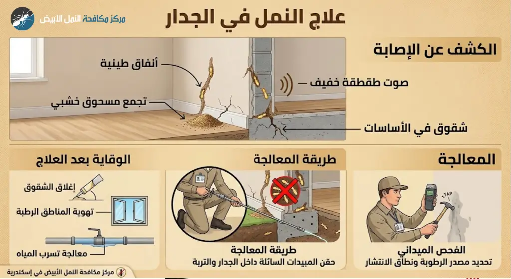 علاج النمل في الجدار