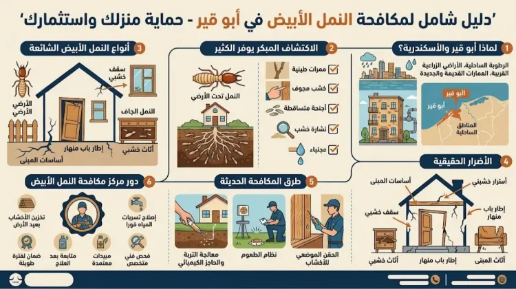 مكافحة النمل الأبيض في أبو قير