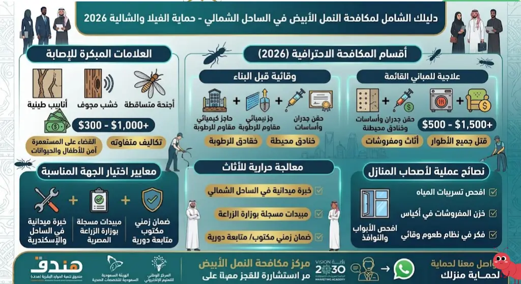 مكافحة النمل الأبيض في الساحل الشمالي