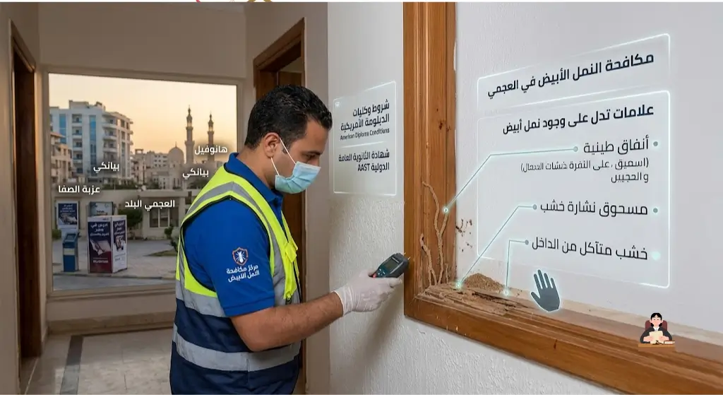 مكافحة النمل الأبيض في العجمي