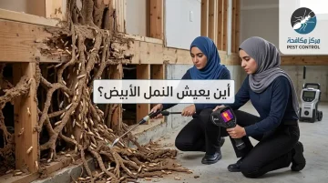 أين يعيش النمل الأبيض؟