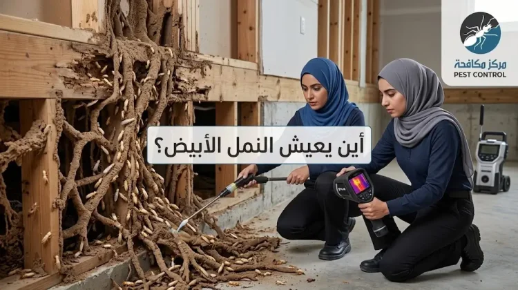 أين يعيش النمل الأبيض؟